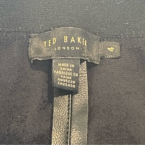 Ted Baker Faux Leather Black Leggings - Picture 8 of 9